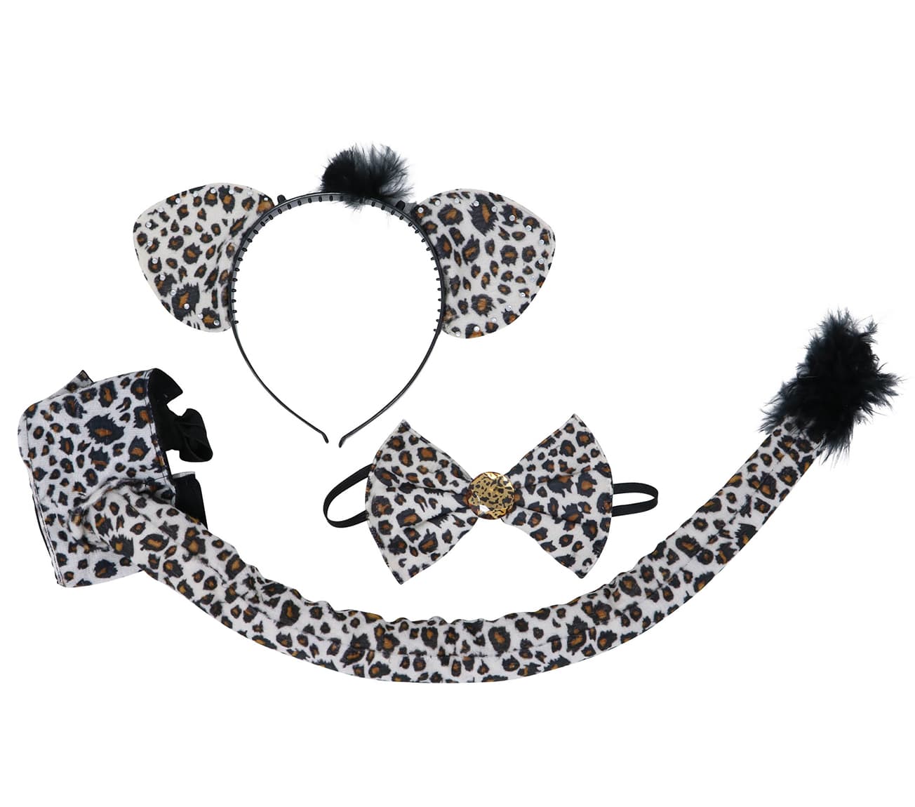 Leopardsæt, brun og beige
