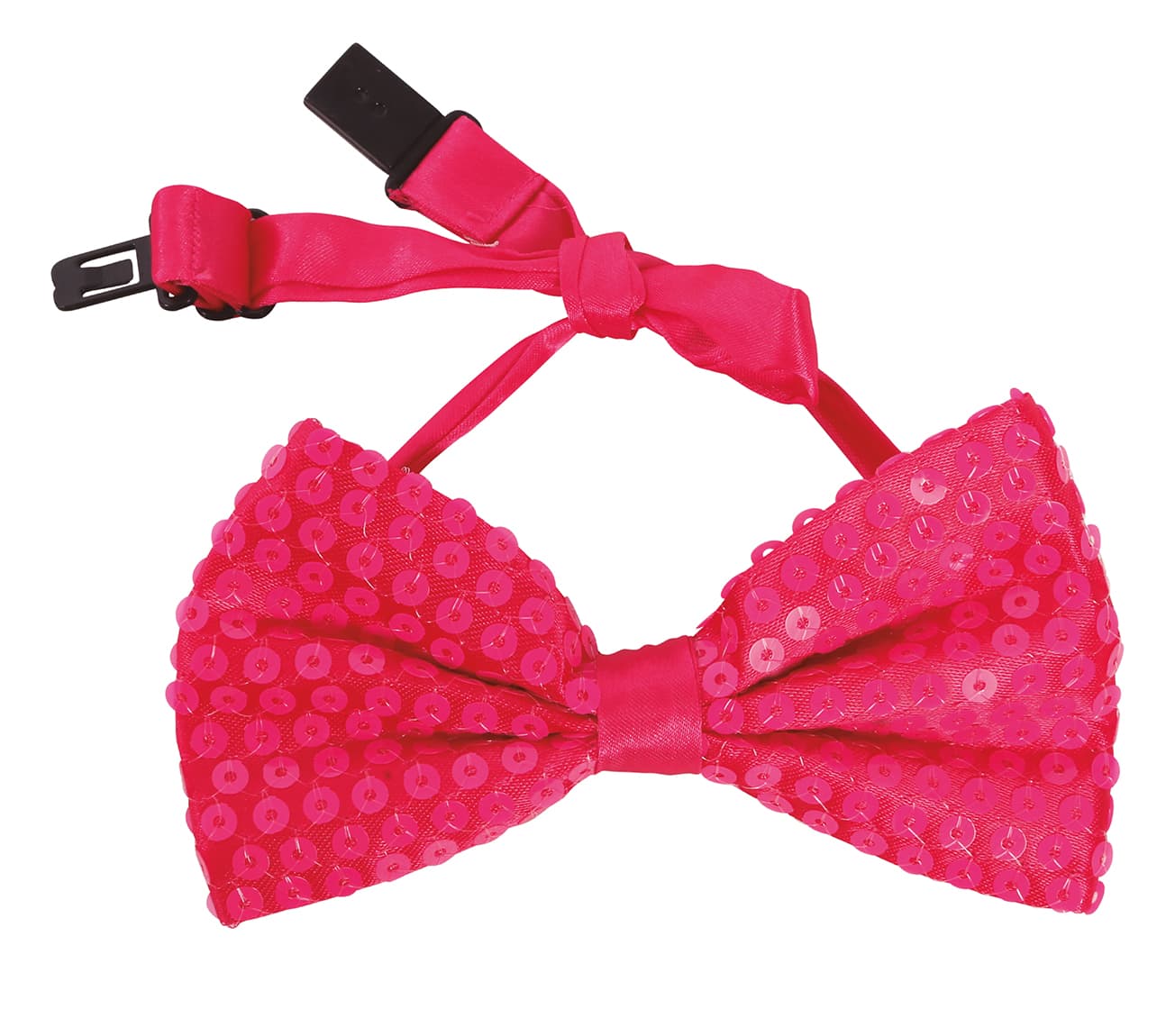 Neonpink pailletbutterfly 13 cm