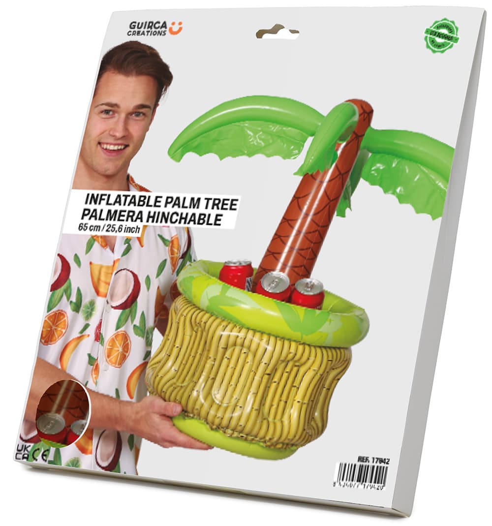 Oppustelig palmekøler 65 cm