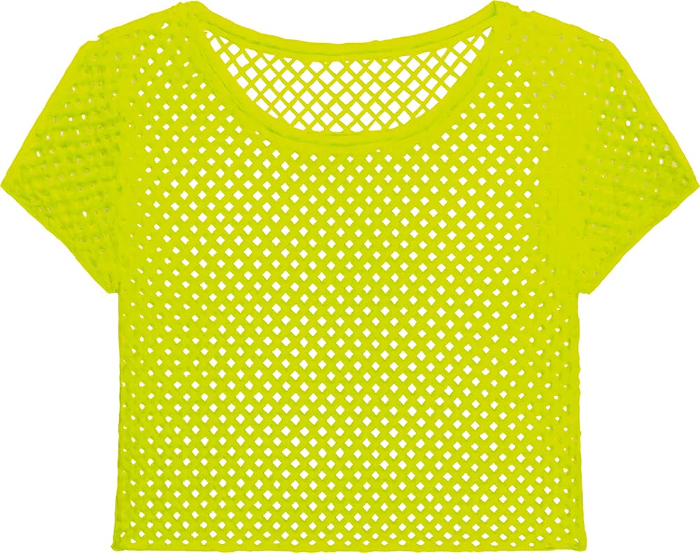 Neongul net-T-shirt