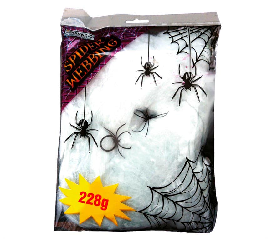 Spindelvæv i pose, 228 g, hvidt