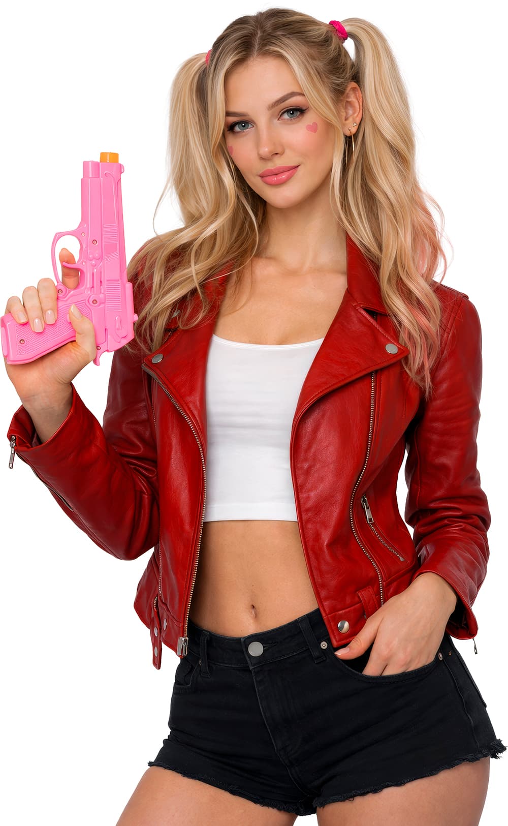 Lyserød pistol 23 cm