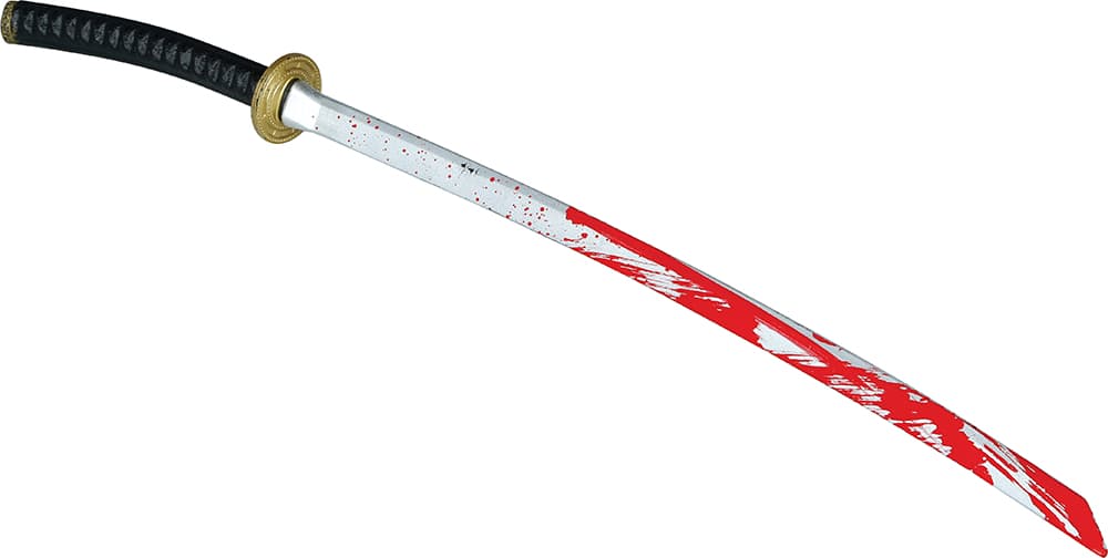 Samuraisværd med blod 97 cm