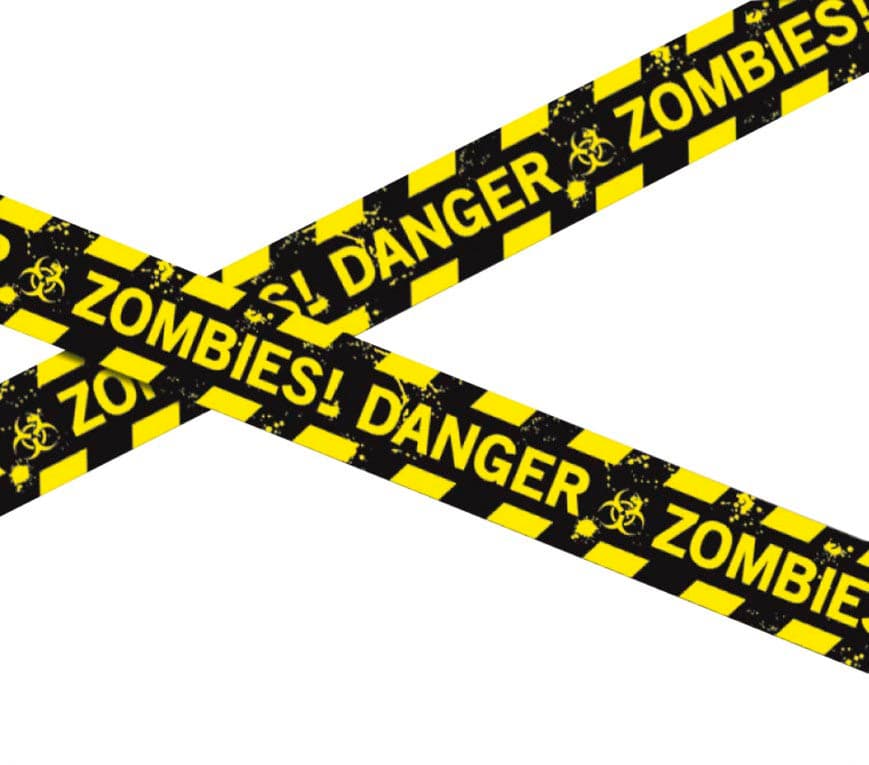 Zombie-politiafspærringsbånd, 6 m, 7,6 cm