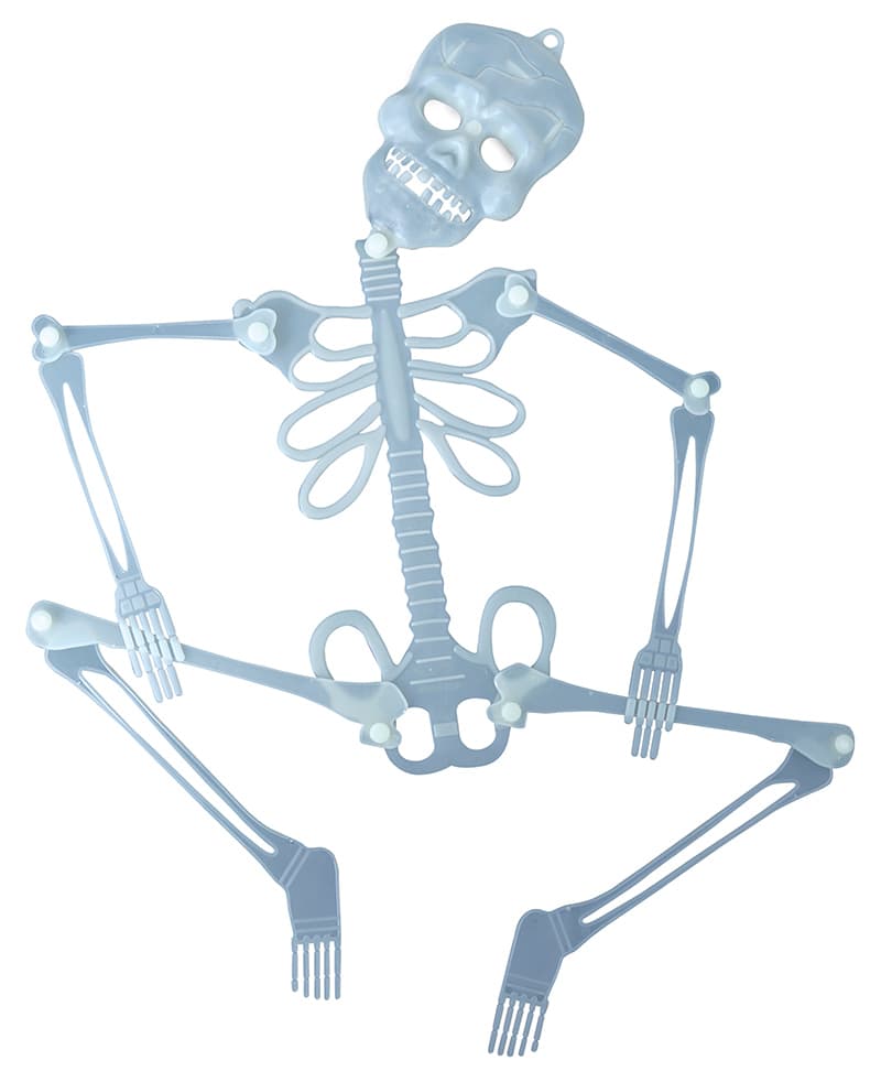 Fluorescerende skelet, 75 cm