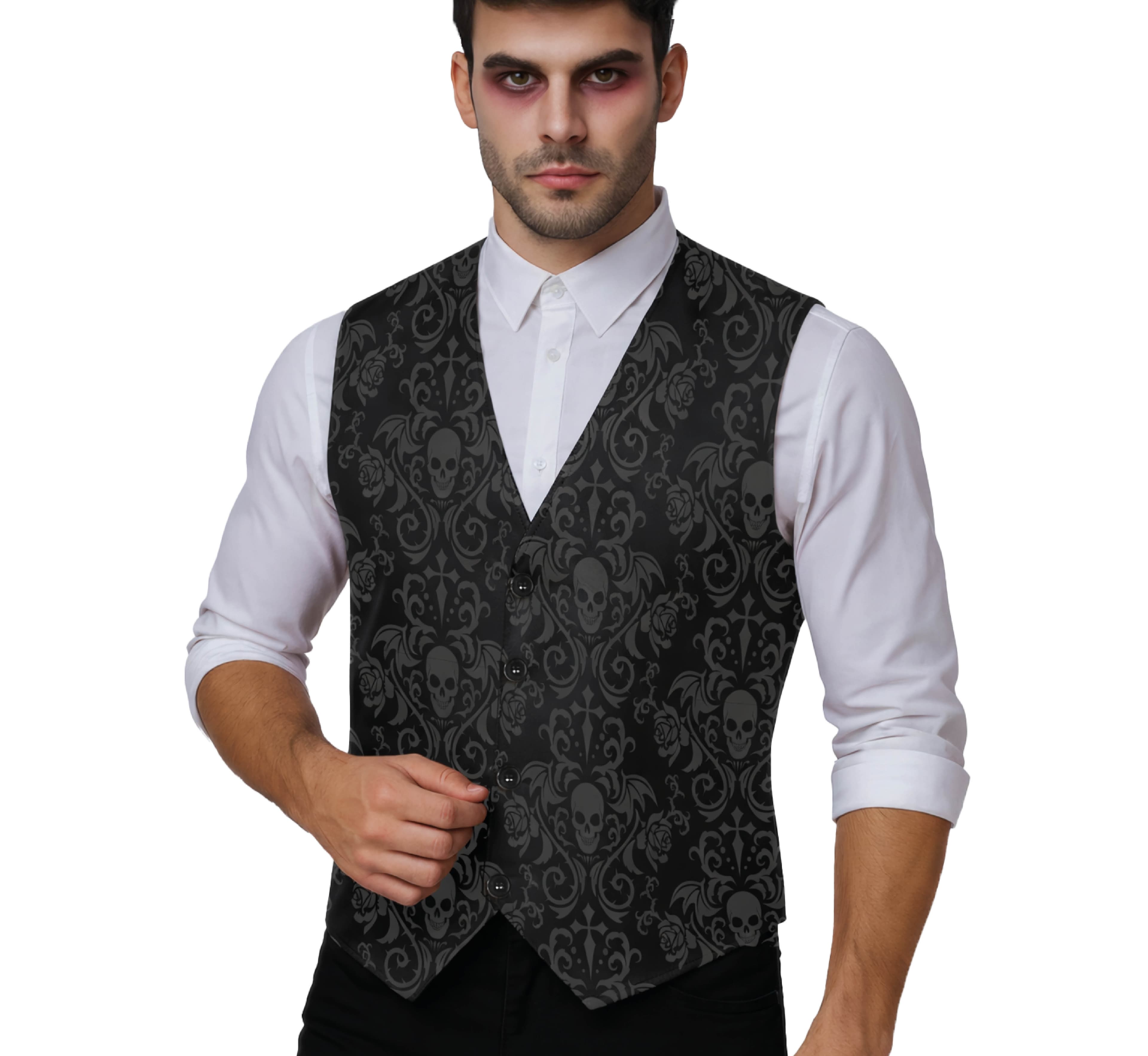 Gotisk vest med skeletter