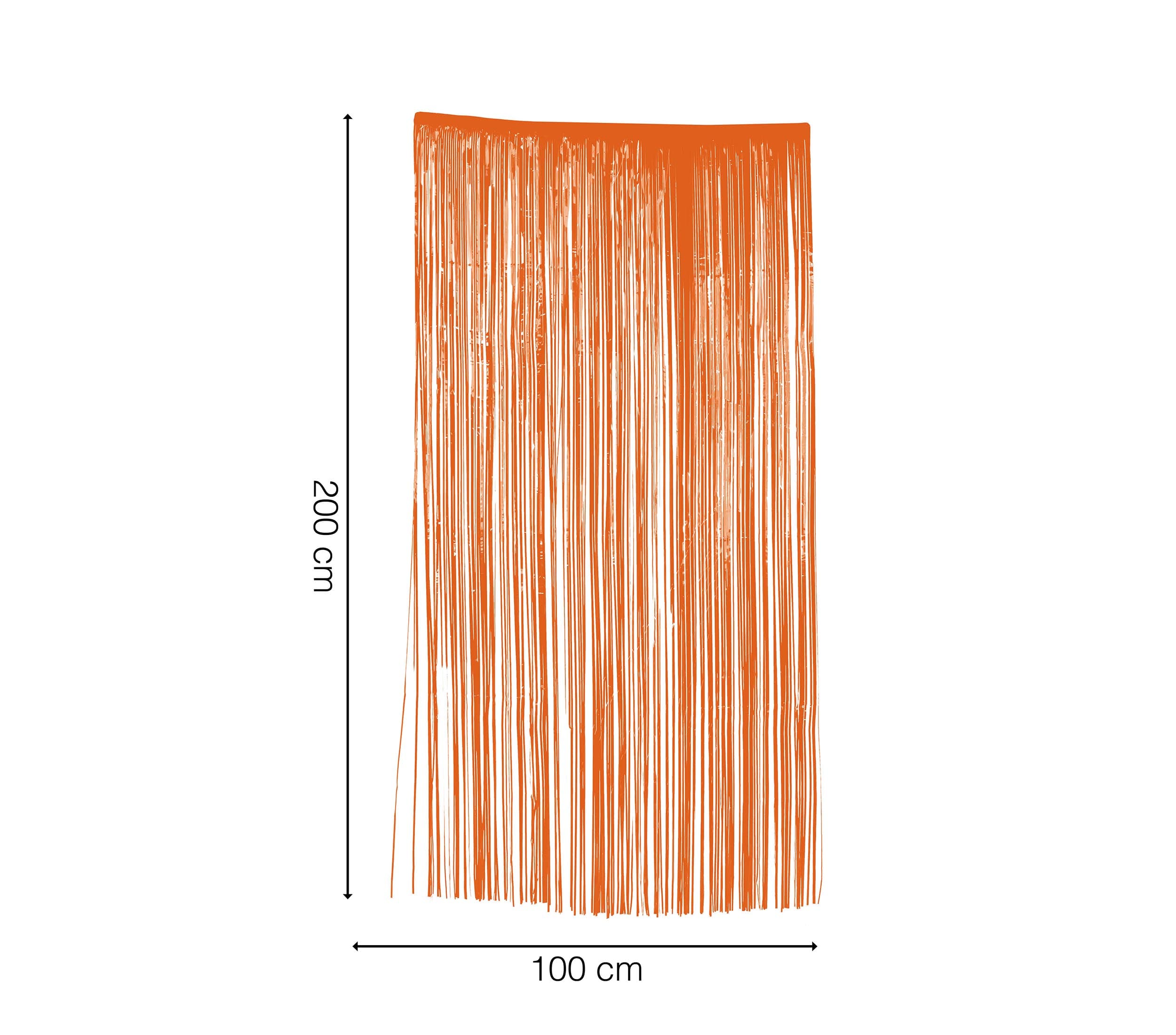 Orange dørforhæng 100 × 200 cm, PVC