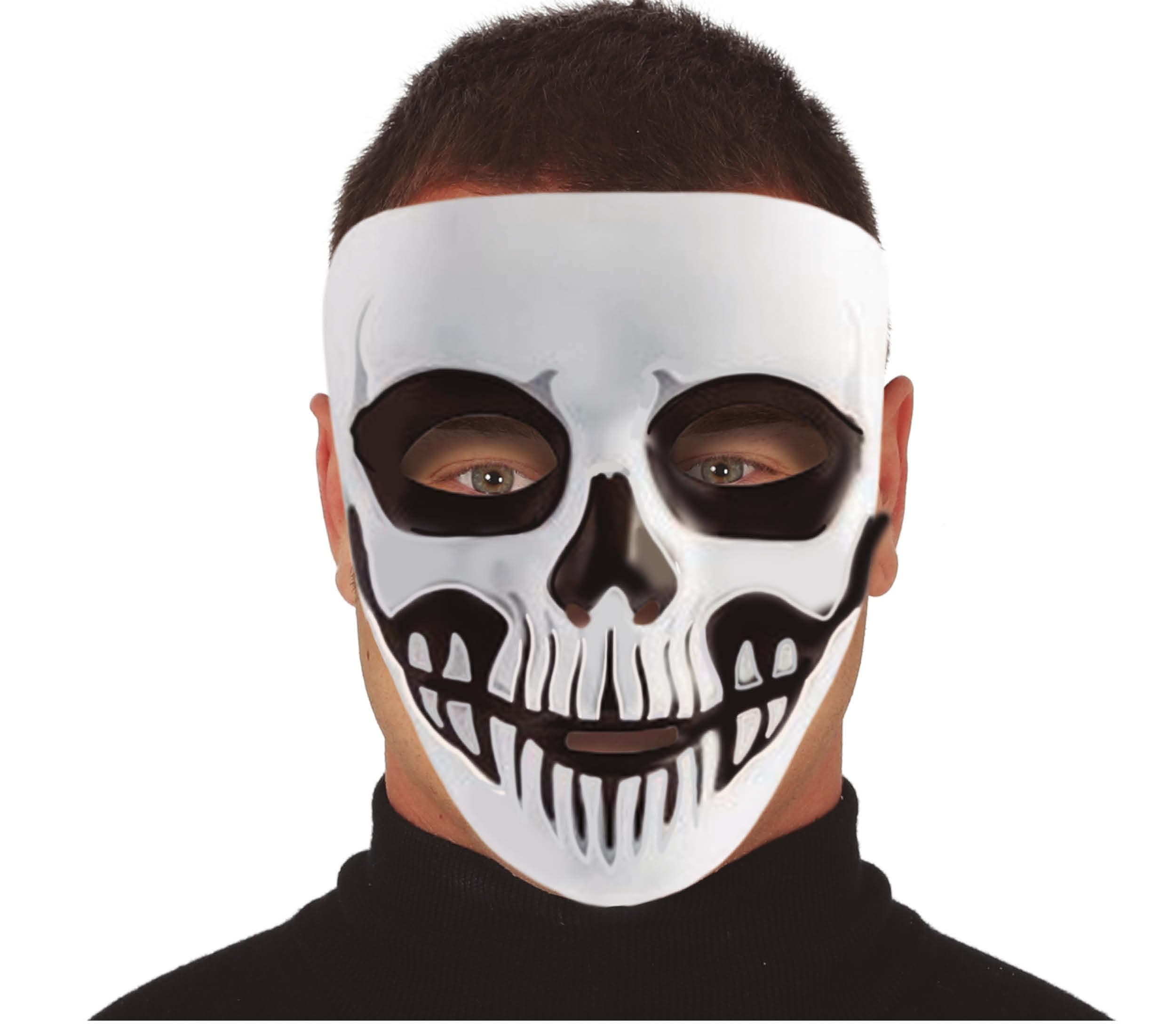 Skeletmaske, PVC, ca. 18,1 cm