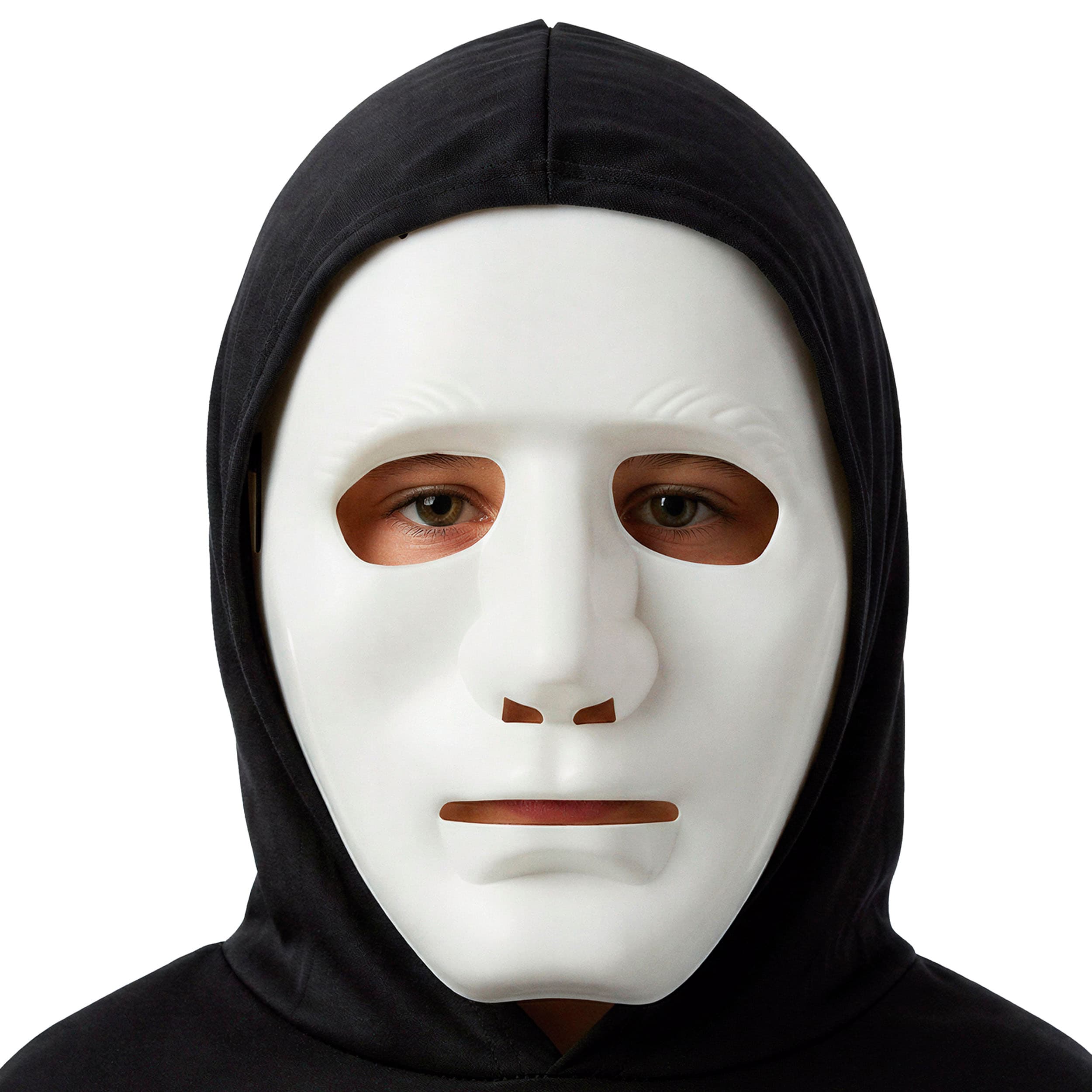 Hvid maske, PVC, til børn