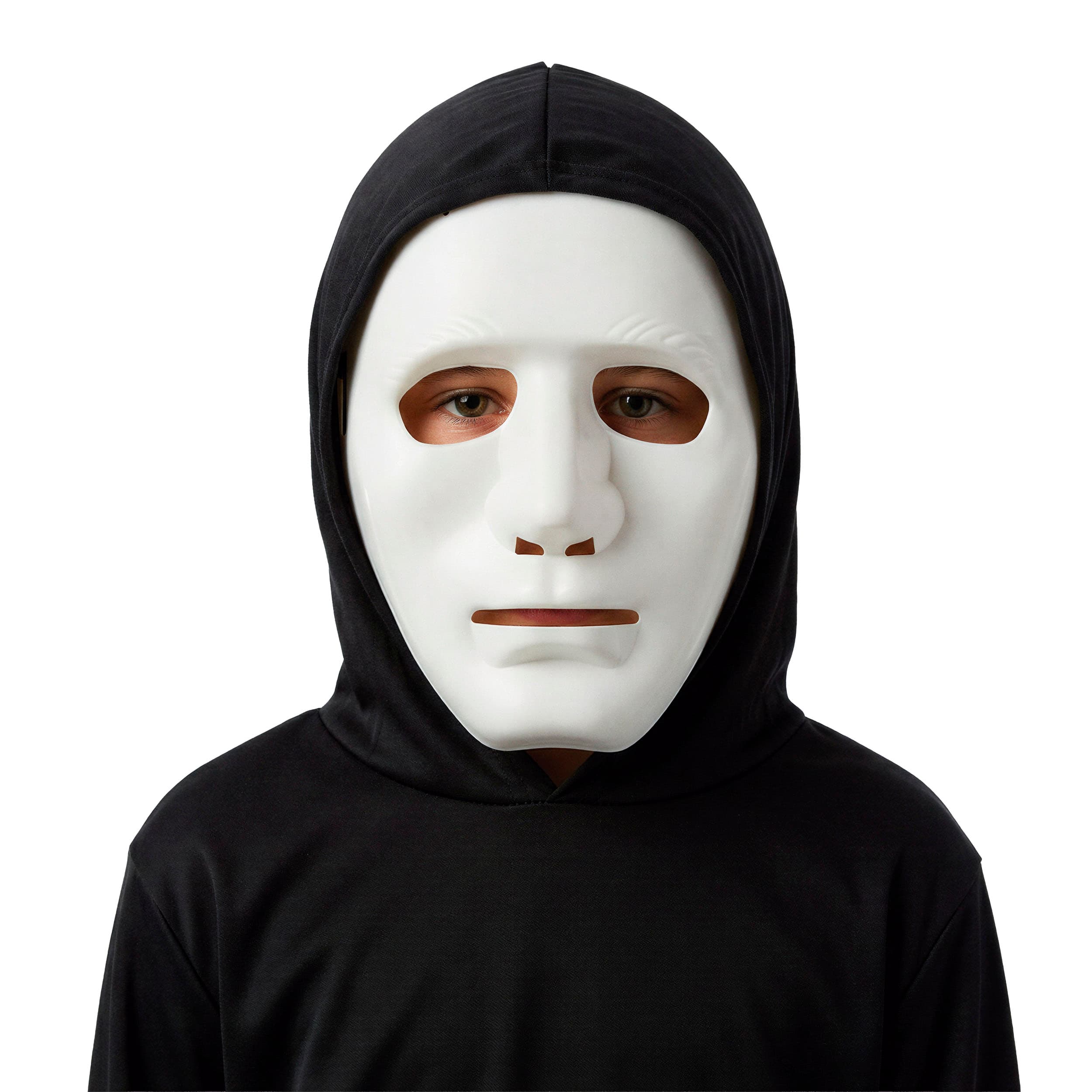 Hvid maske, PVC, til børn