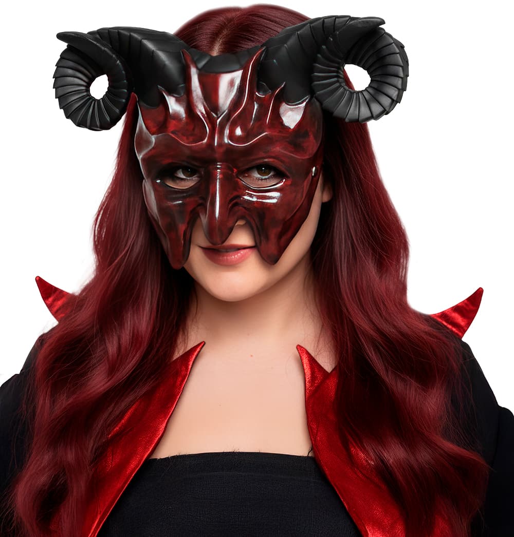 Djævelsk halvmaske, PVC