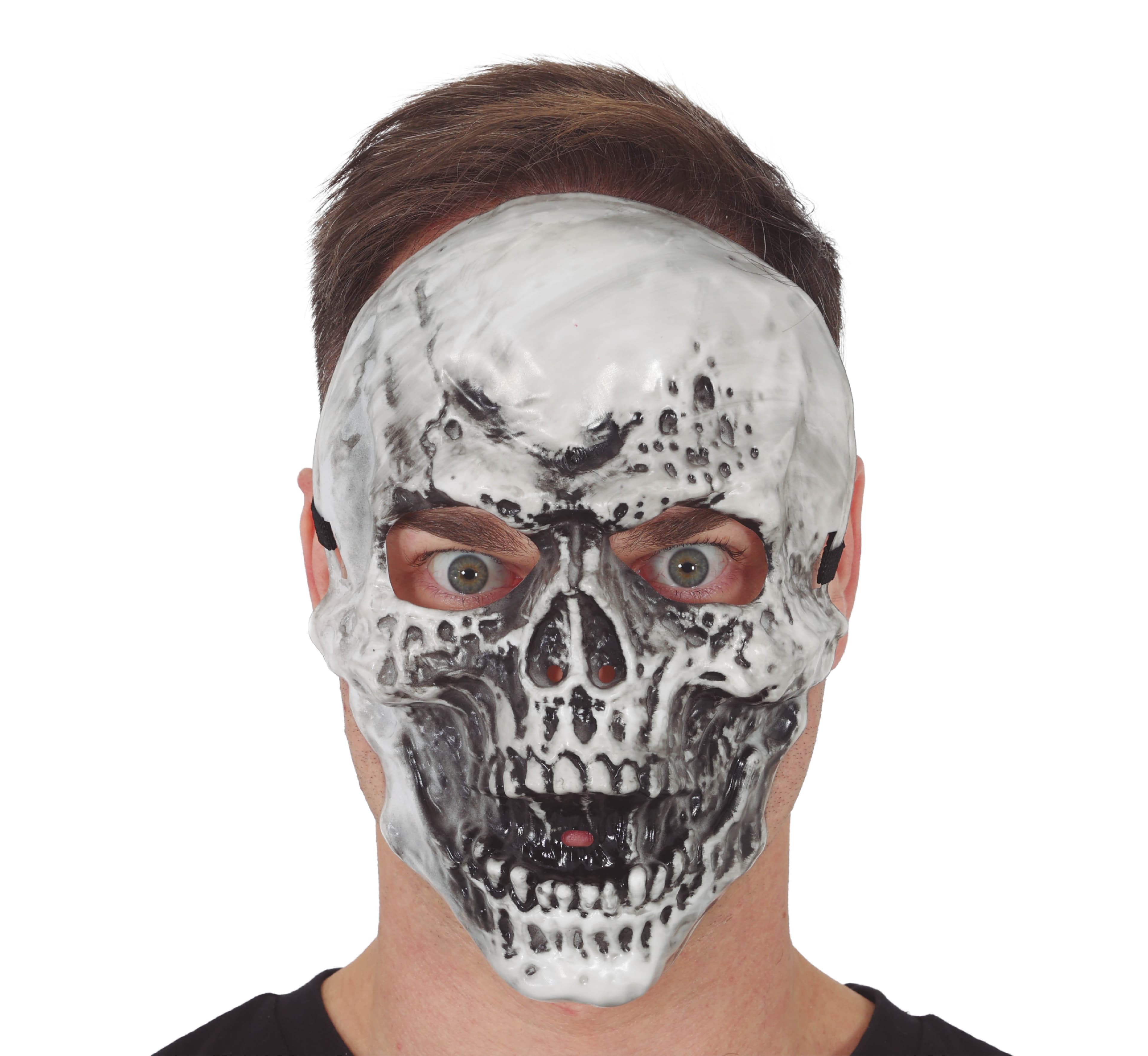 Kraniemaske, PVC, hvid, model 20113