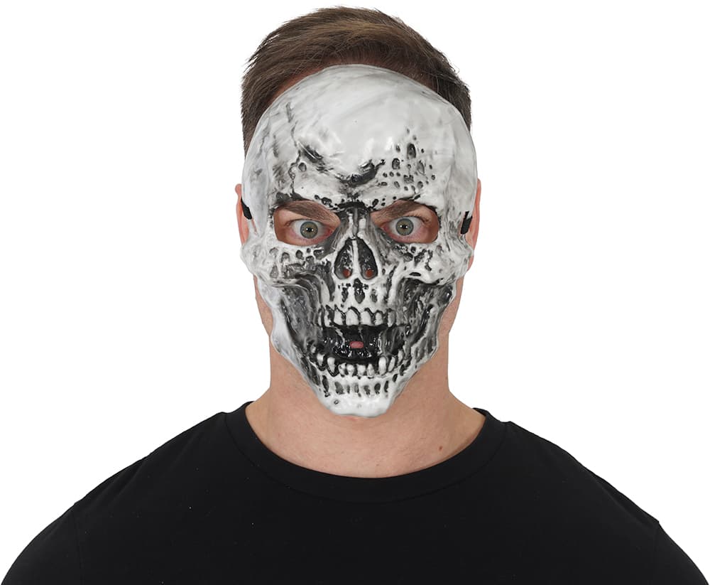 Kraniemaske, PVC, hvid, model 20113