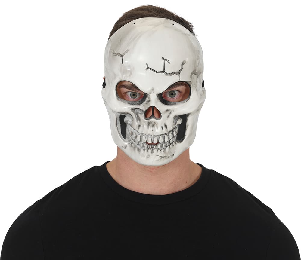 Kraniemaske, PVC, hvid, model 20118