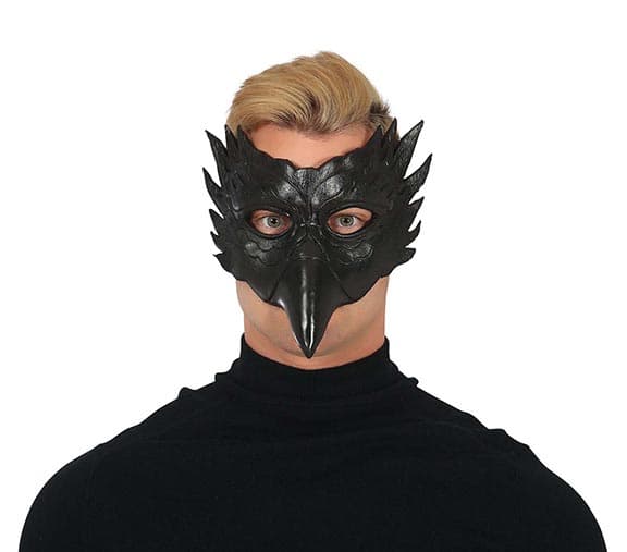 Halvmaske, sort ugle, skum