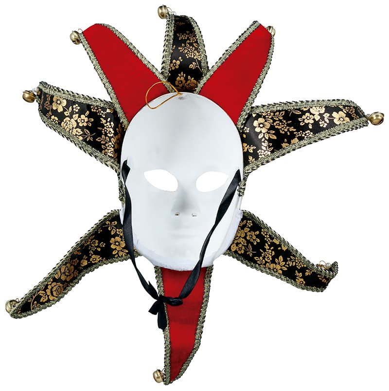 Rød venetiansk maske til damer