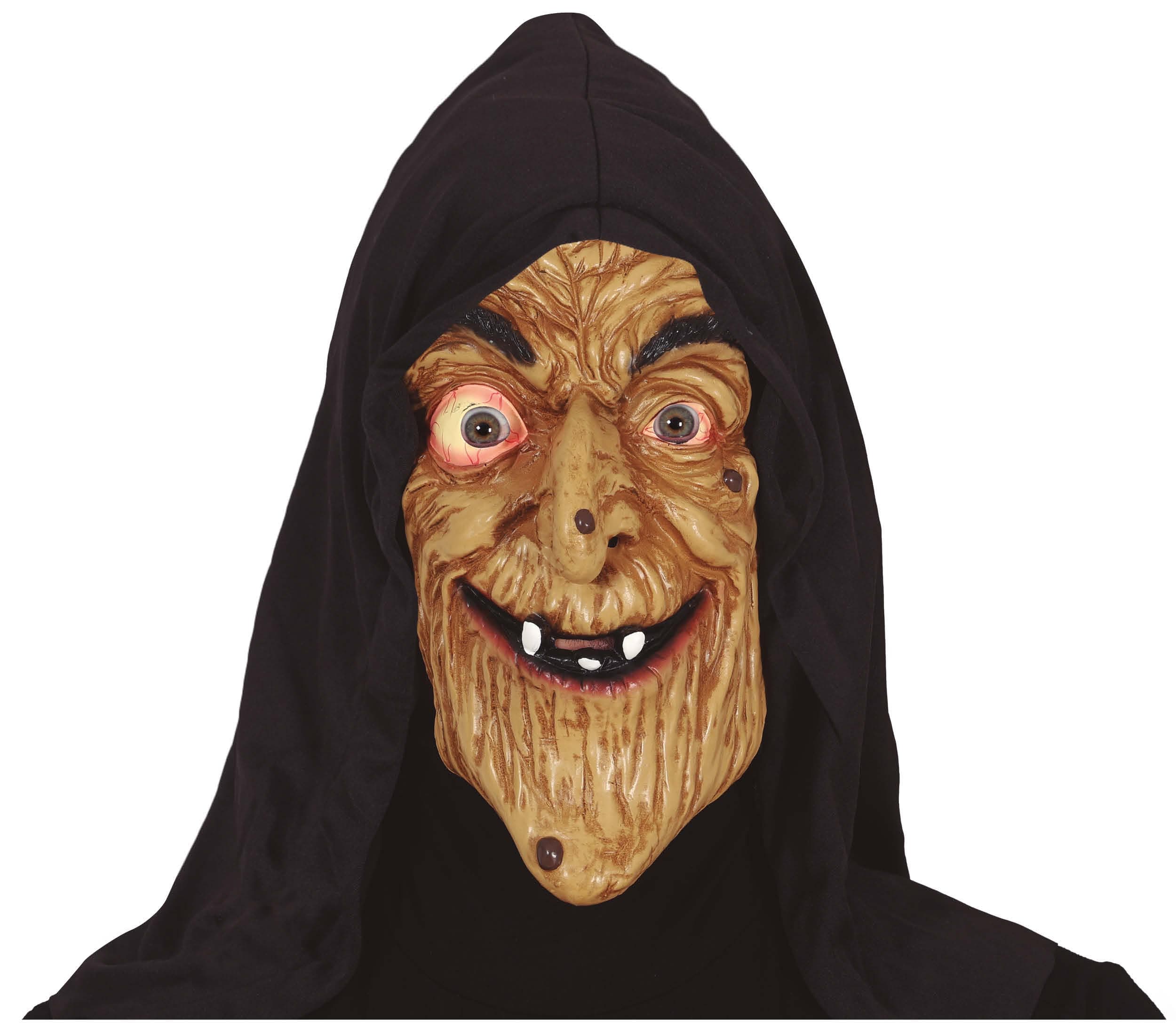 Heksemaske med hætte, vinyl