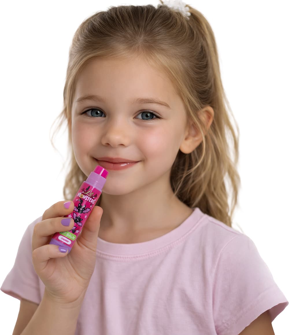 Lil Monsters læbepomadetrio til børn, assorterede motiver