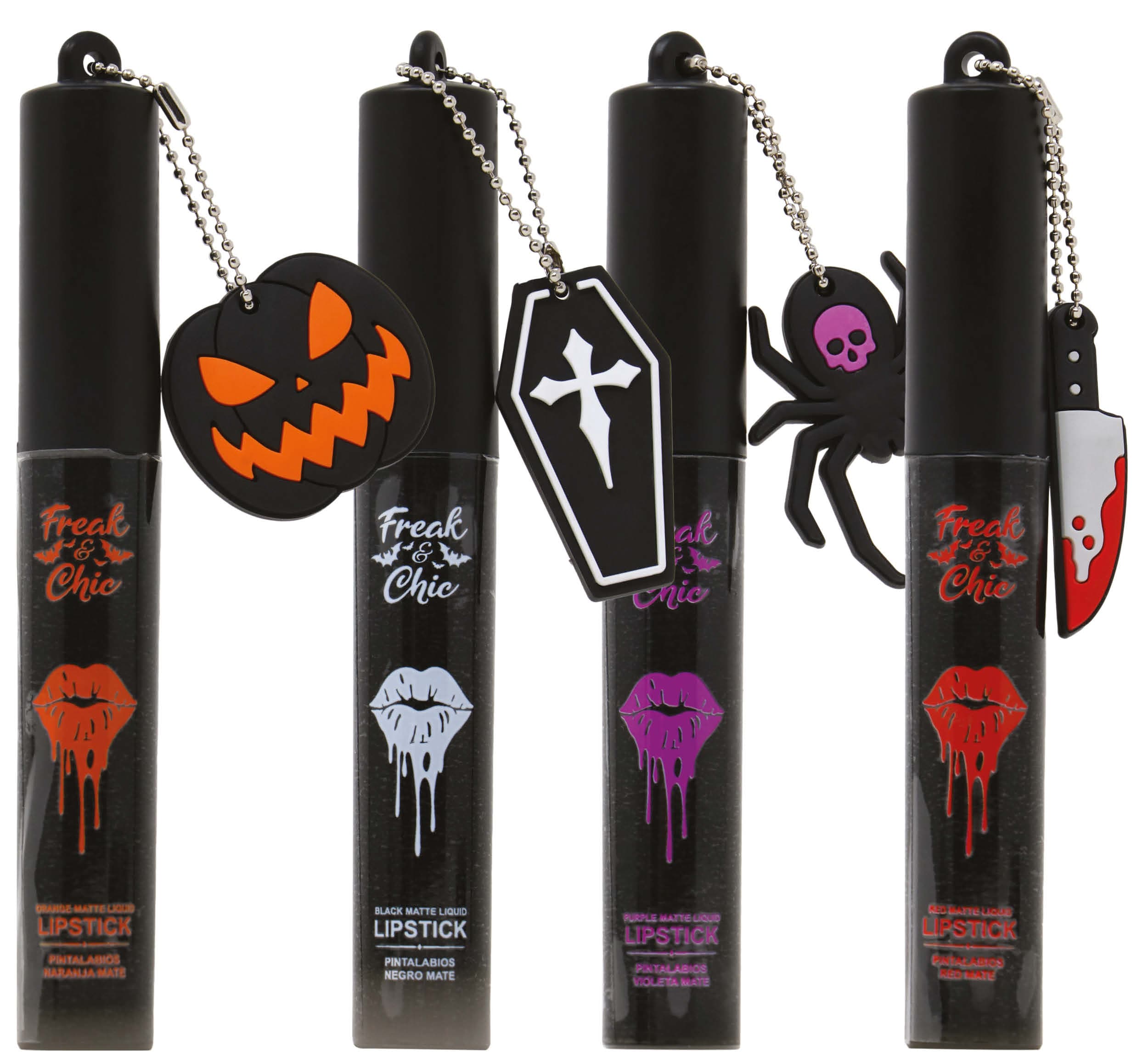 Freak & Chic lipgloss med vedhæng, assorterede