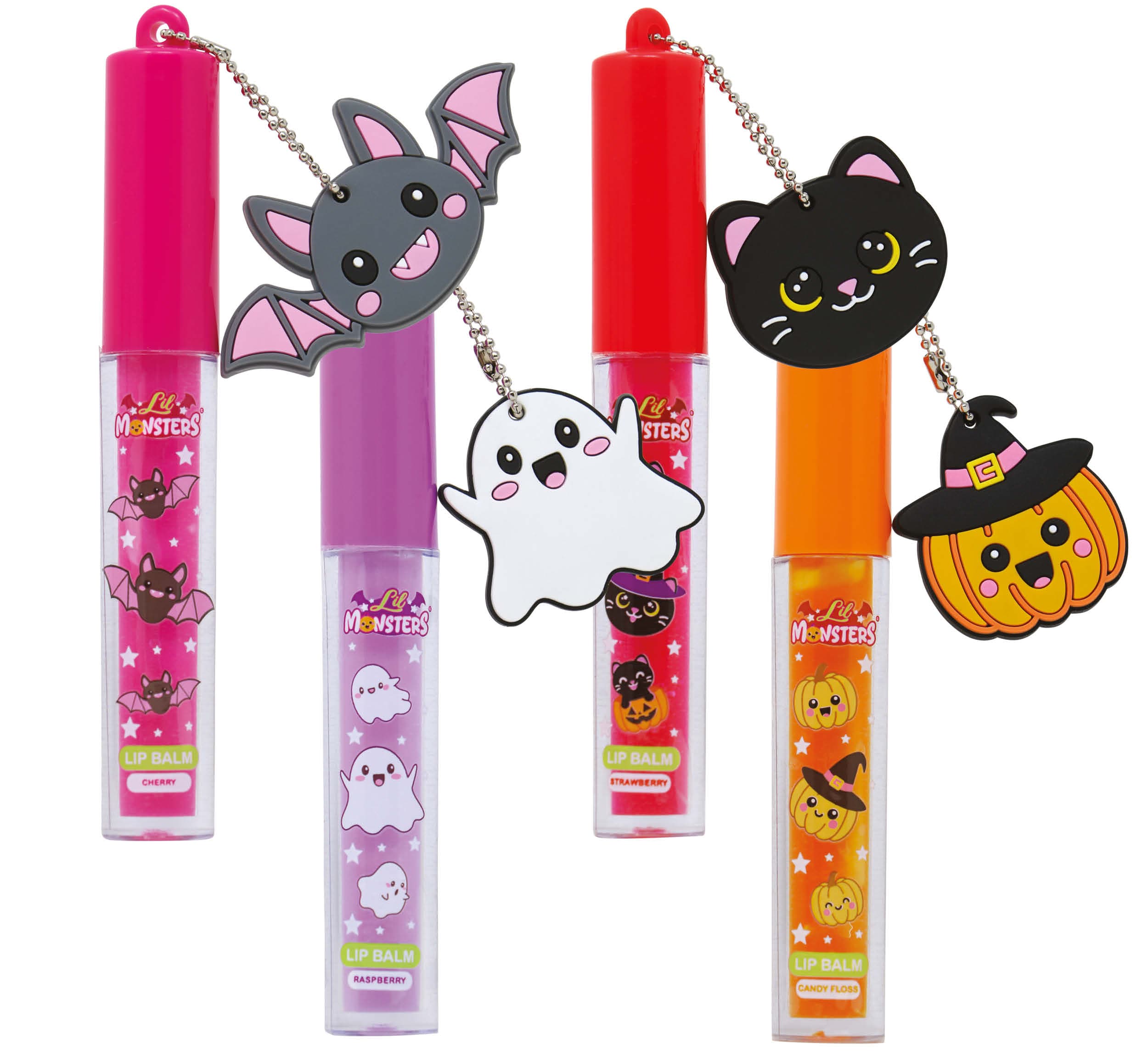Lil Monsters lipgloss med vedhæng, assorterede motiver