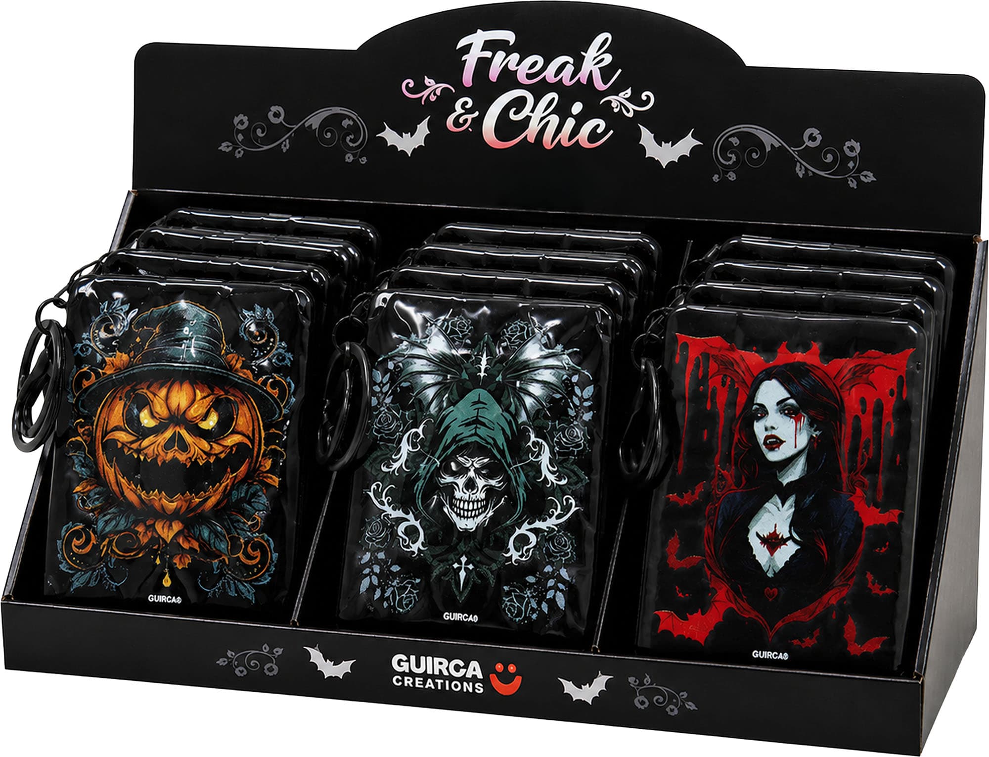 Freak & Chic nøglering med spejl, assorterede