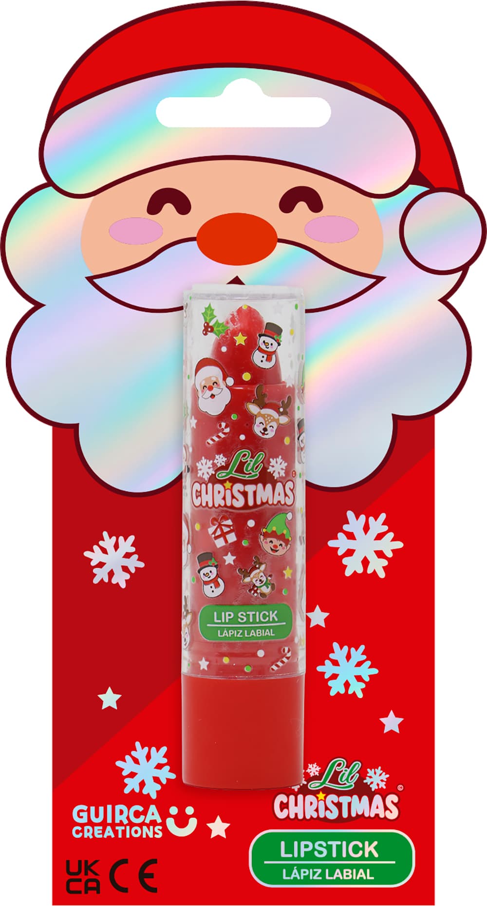 Lil Xmas læbestift, rød, jordbær, til børn