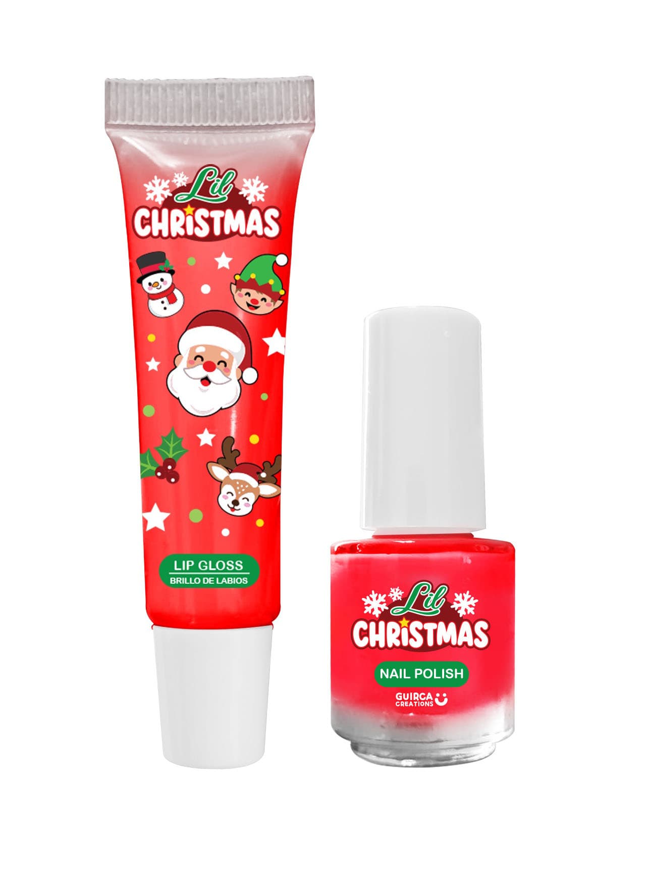 Lil Xmas neglelak og lipgloss, jordbær