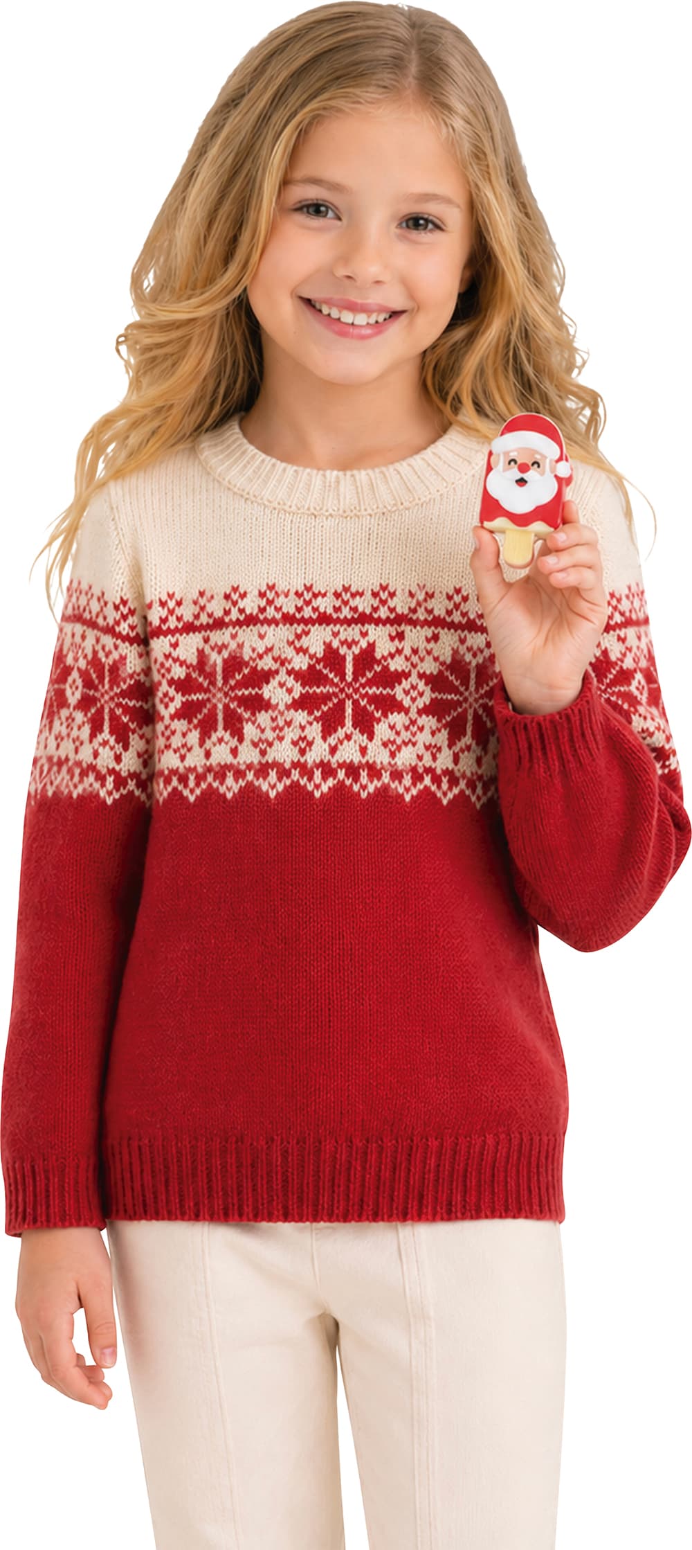 Lil Xmas læbepomade formet som is, julemand, jordbær, til børn