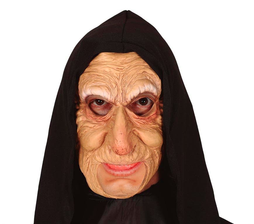 Gammel dame-maske med hætte, vinyl