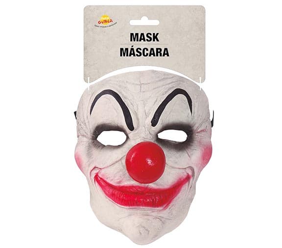 Halv klovnemaske i latex