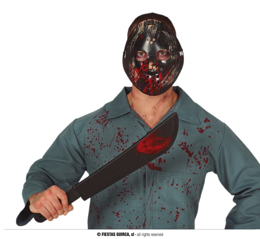 Sæt med maske og machete 54 cm