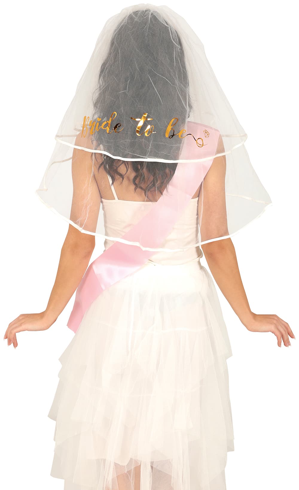 Brudeslør "Bride to Be", 70 cm, til voksne