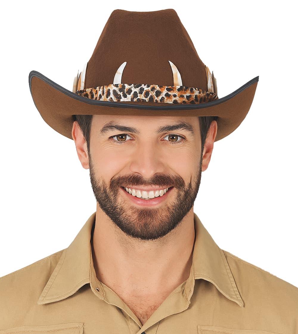 Brun australsk cowboyhat til voksne