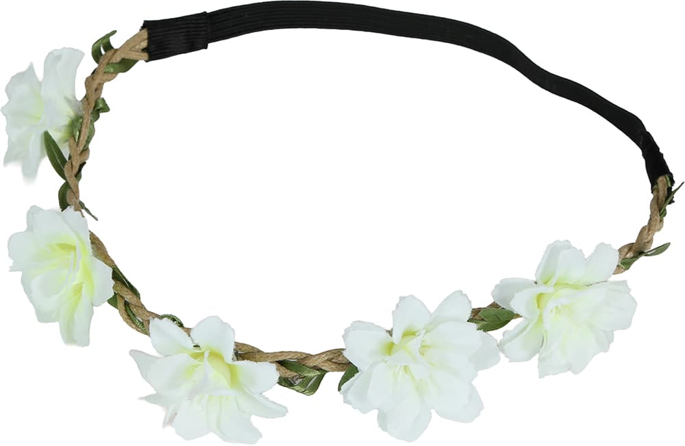Hvid blomsterkrone