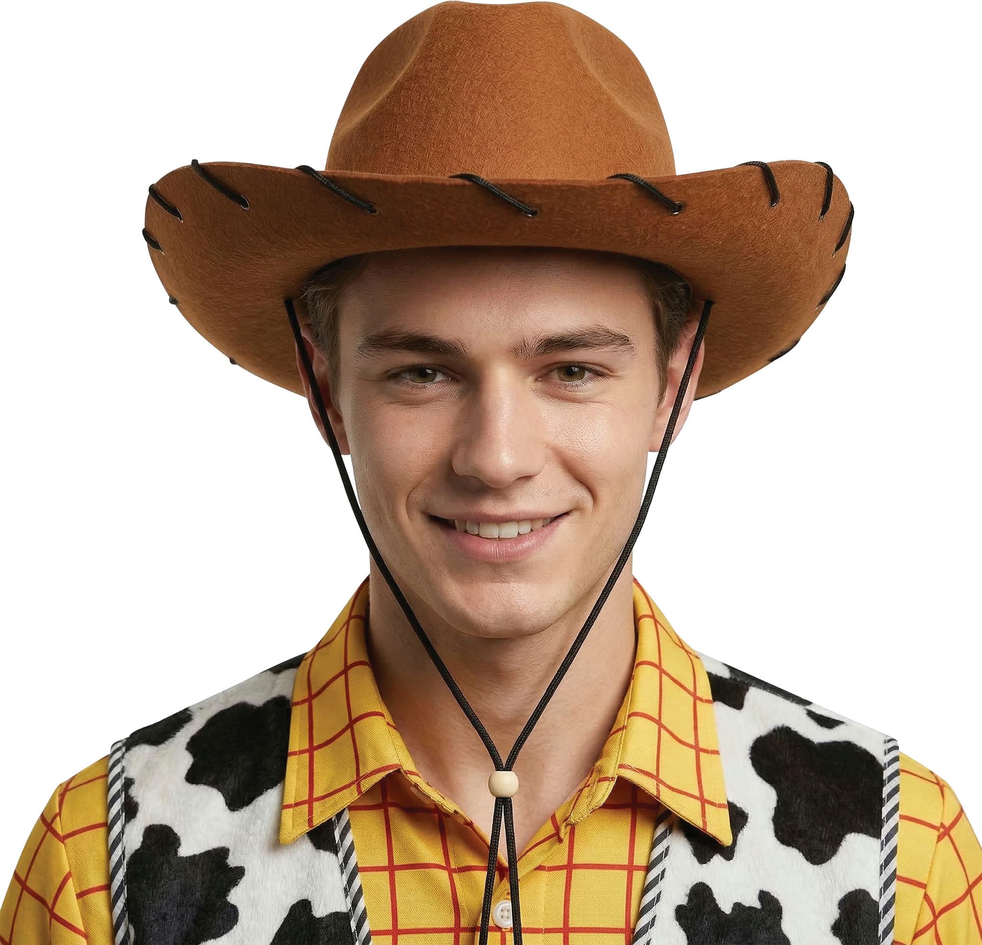 Cowboyhat i filt, brun, model 23165