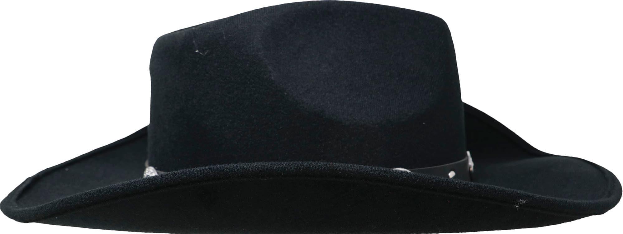 Cowboyhat i filt, sort