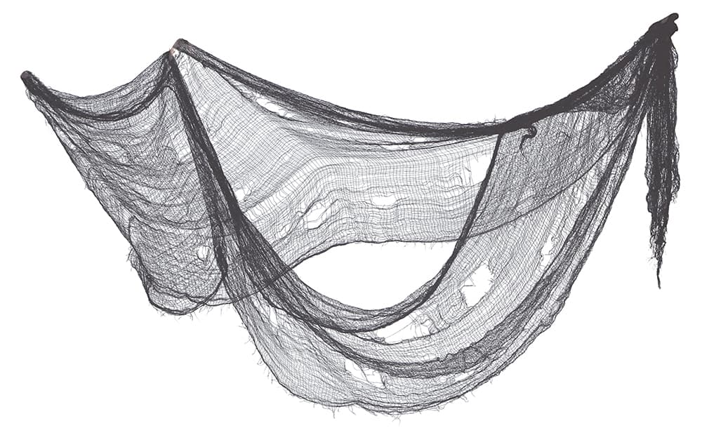 Gråt stof, 76 × 228 cm