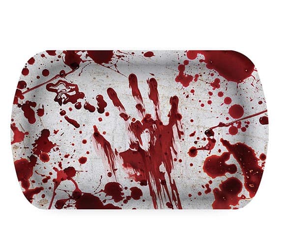 Bakke med blod, 39 × 24 cm