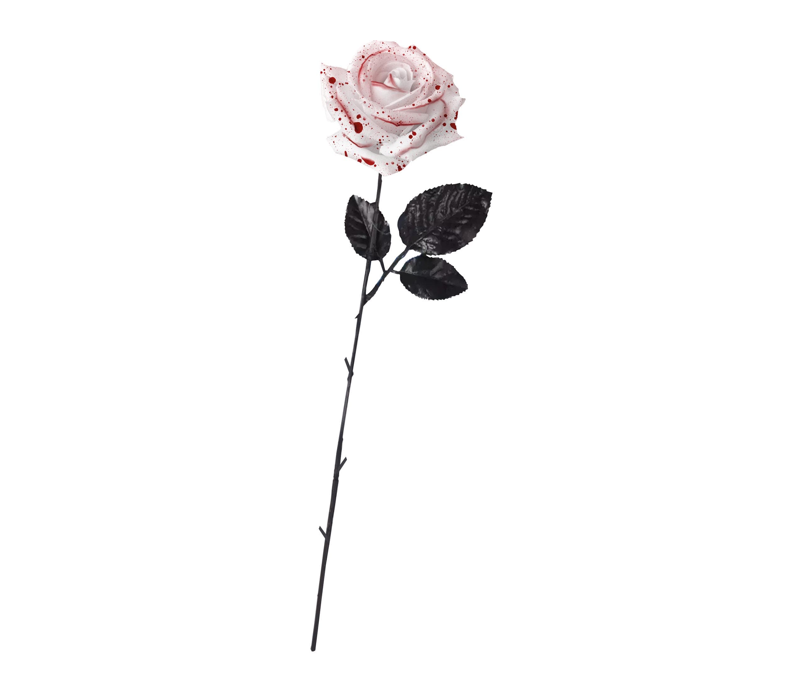 Hvid blomst med blod 42 cm
