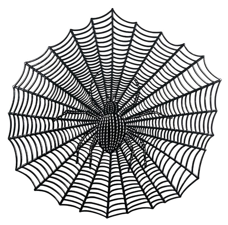 Dækkeserviet med spindelvæv, 38 cm, PVC