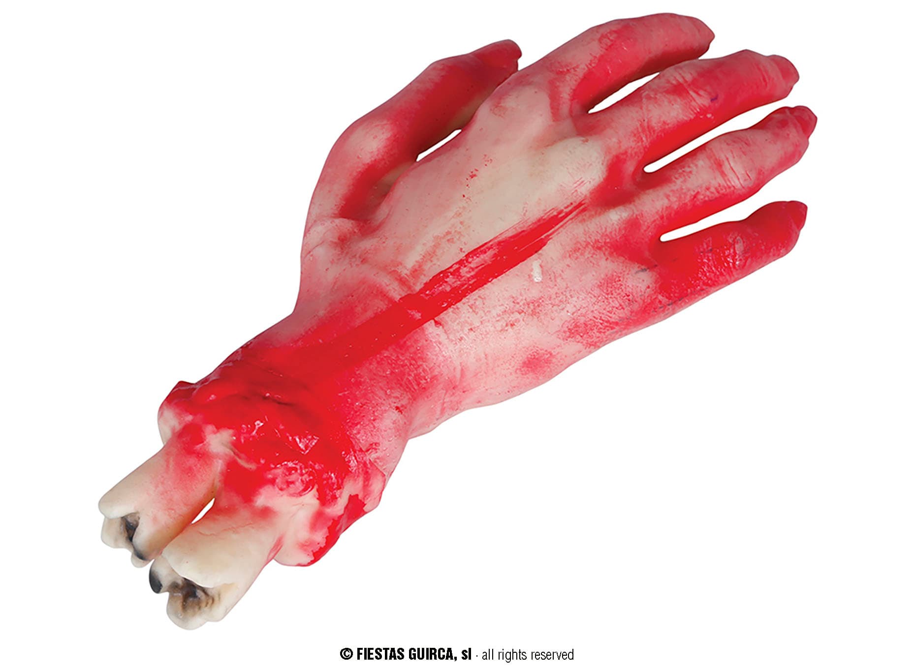 Hånd i latex, 25 cm