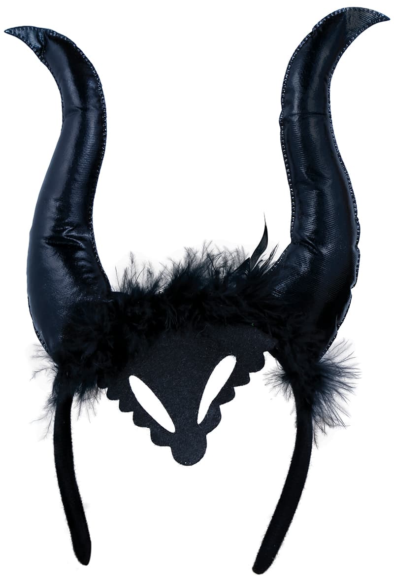 Hårbøjle med ondskabsfulde horn, ca. 19,8 cm