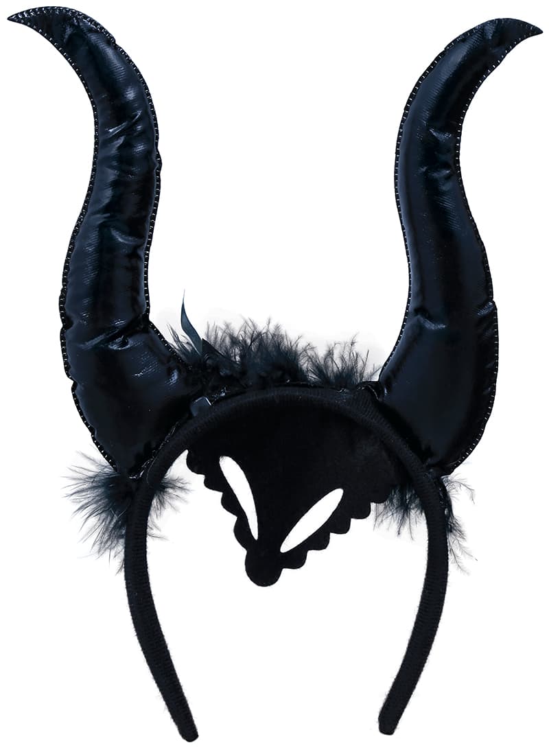 Hårbøjle med ondskabsfulde horn, ca. 19,8 cm