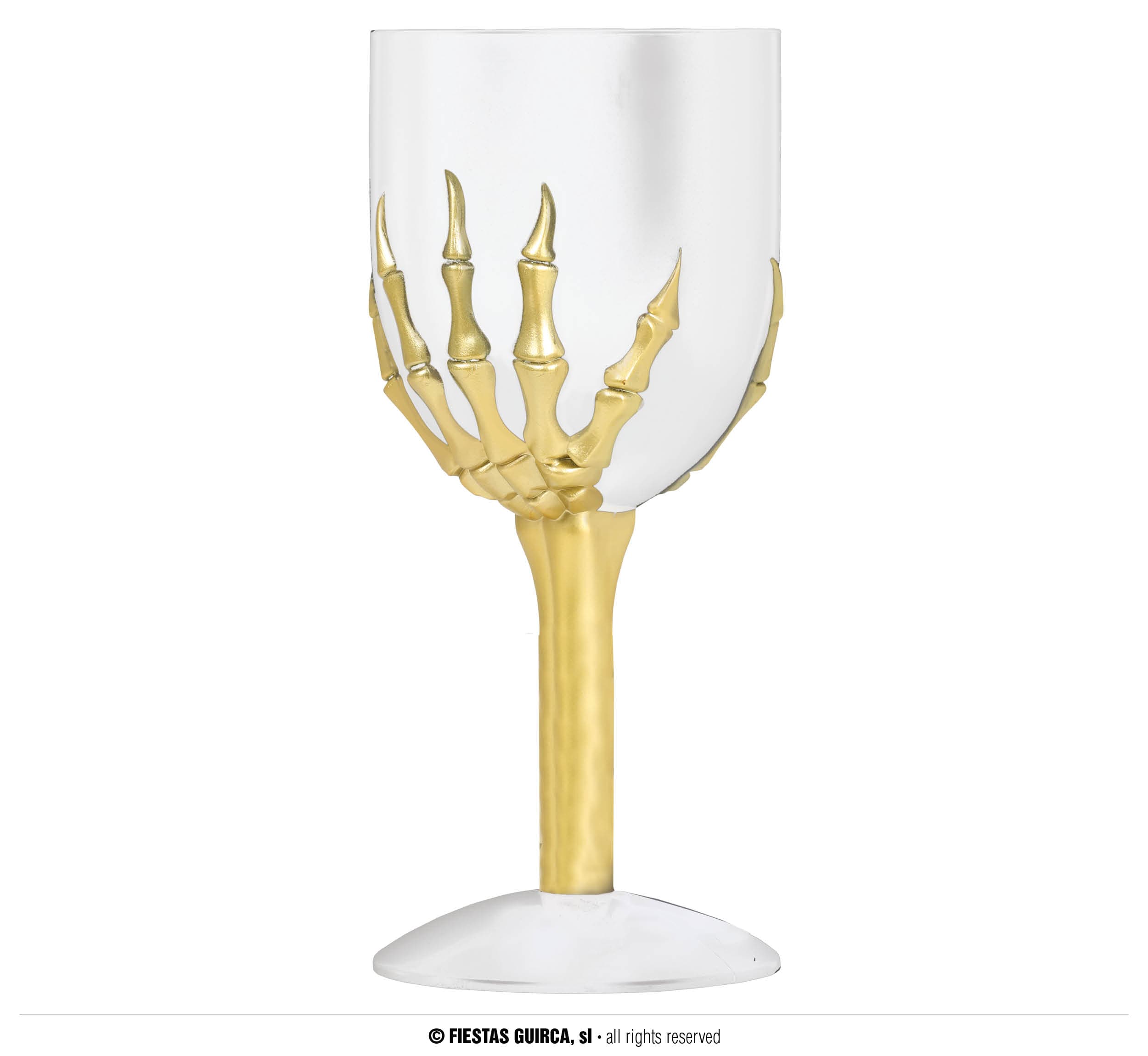 Vinglas med skelet, 18 cm