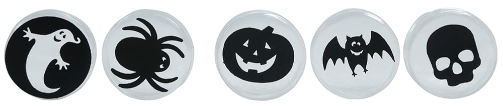 Projektorlommelygter med halloweenmotiver, 16 cm