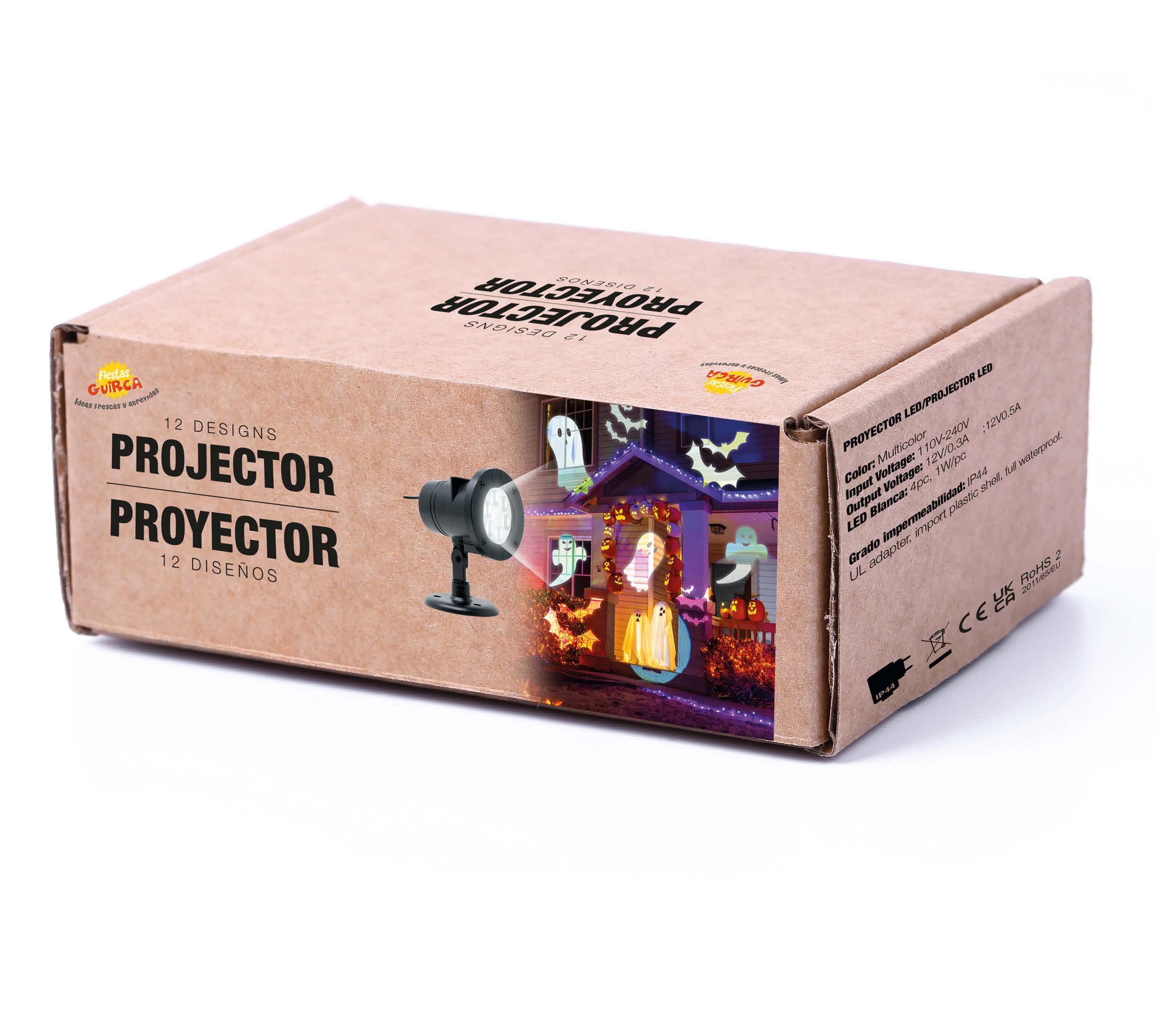 LED-projektor, assorterede figurer, udendørs