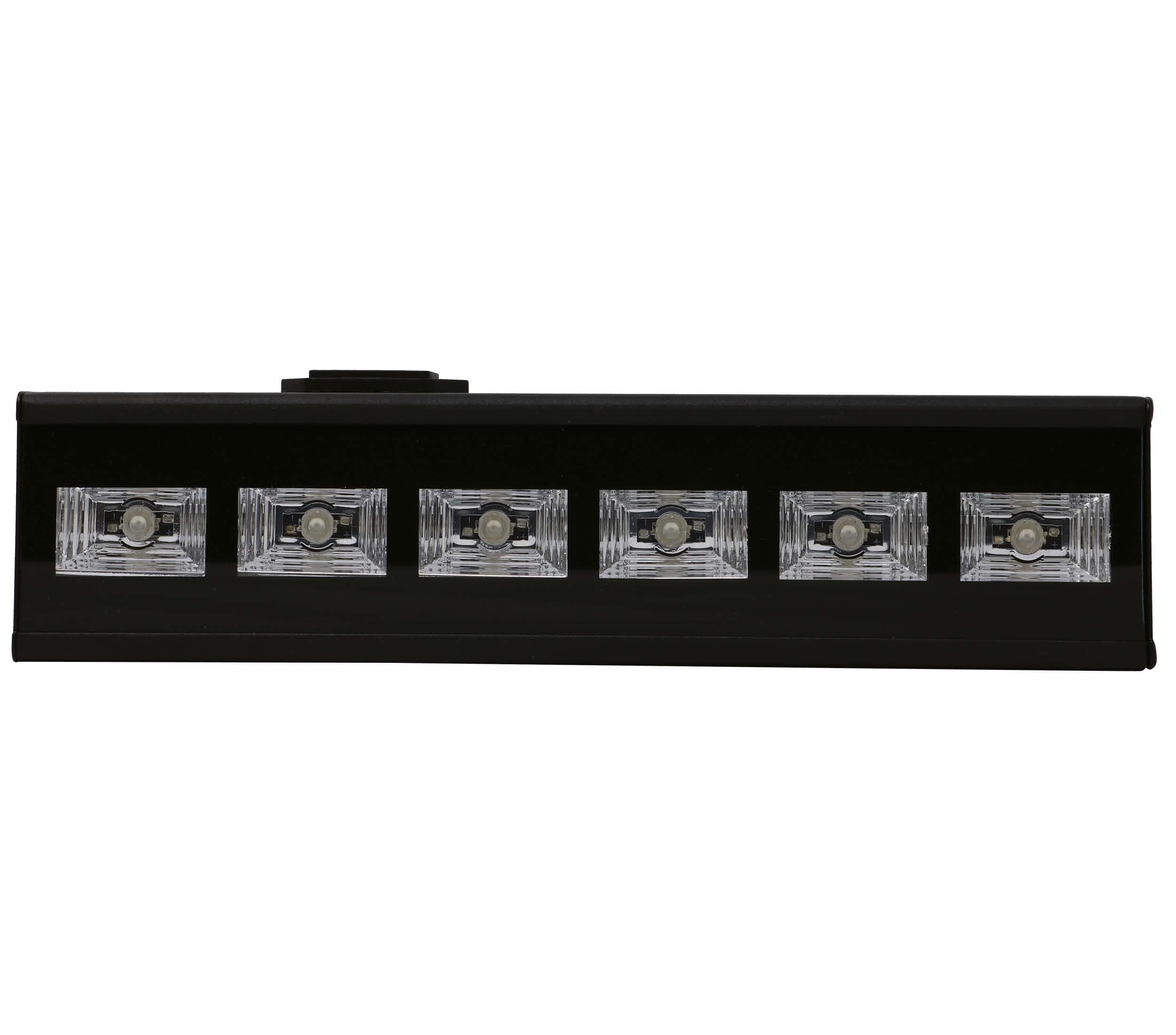 UV-sortlys med 6 LED, 6 × 3 W, til indendørs brug