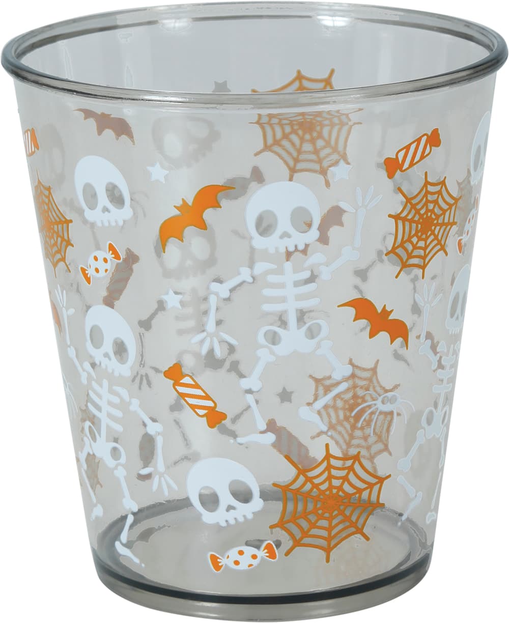 Sort skeletglas, 10 cm