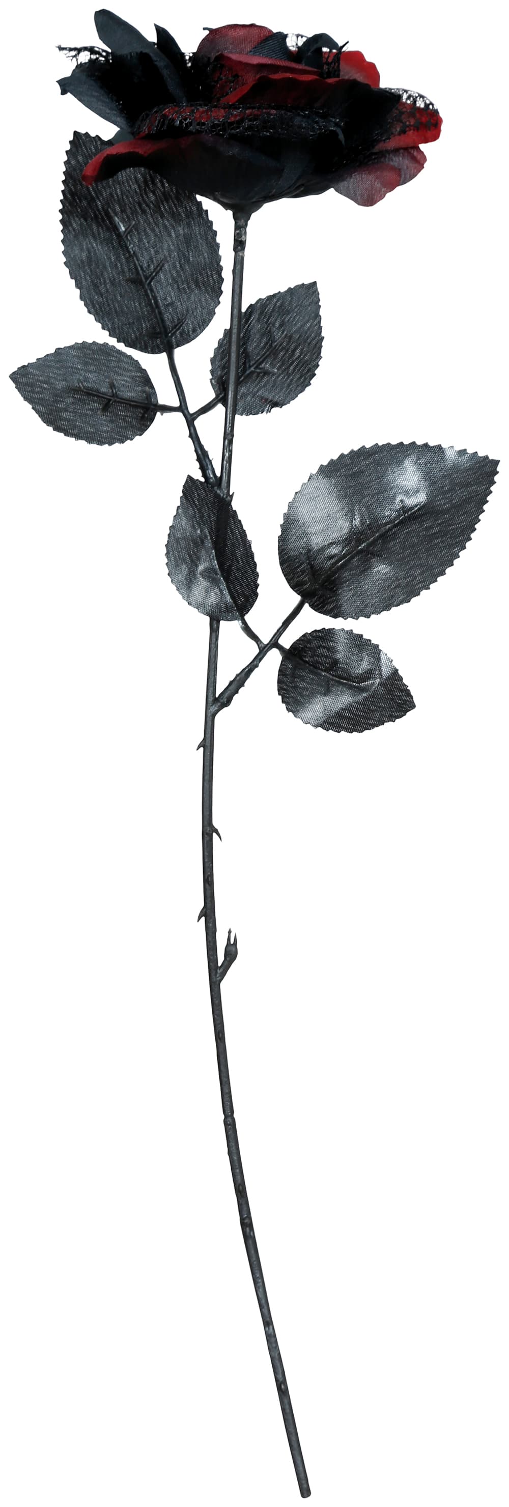 Rød og sort blomst, 40 cm