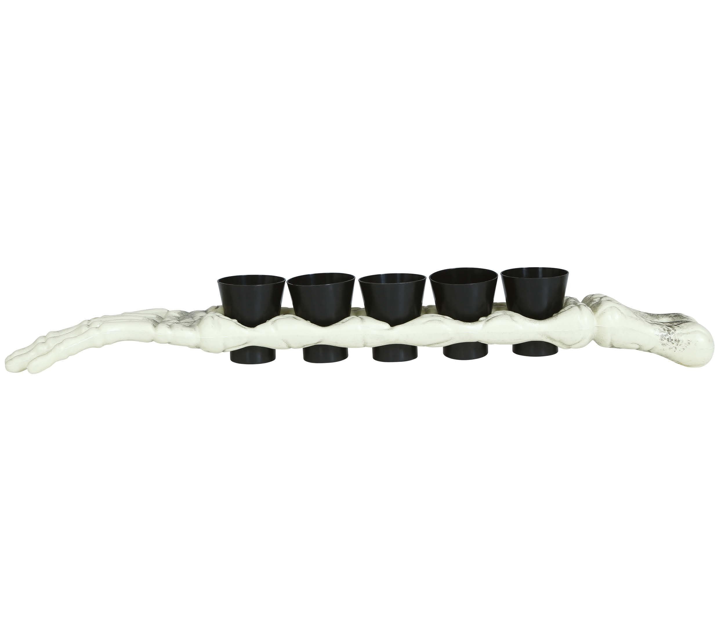 Skeletarm 50 cm med 5 shotglas